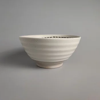 650ML Keraminiai stalo Japonijos retro keramikos rankų stiliaus linija didelės vertės ramen dubuo